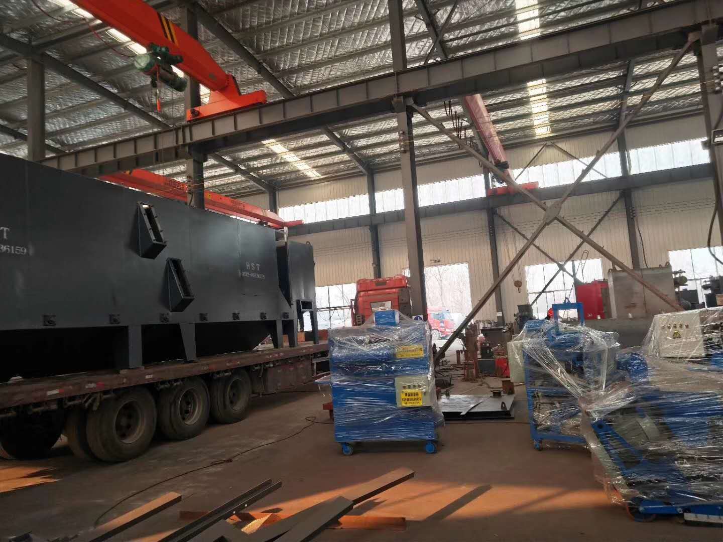 型鋼拋丸機(jī)/路面拋丸機(jī)/儲油罐體拋丸機(jī)發(fā)往山西 型鋼拋丸機(jī)/路面拋丸機(jī)/儲油罐體拋丸機(jī)發(fā)往山西