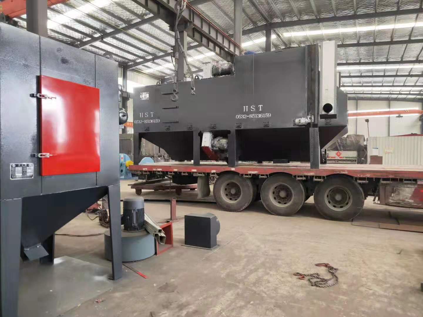 綏化市吊鉤式噴砂機_綏化市吊鉤式拋丸機_綏化市吊鉤式拋丸除銹清理機_綏化市吊鉤式噴丸設(shè)備提高板材的預加工質(zhì)量？