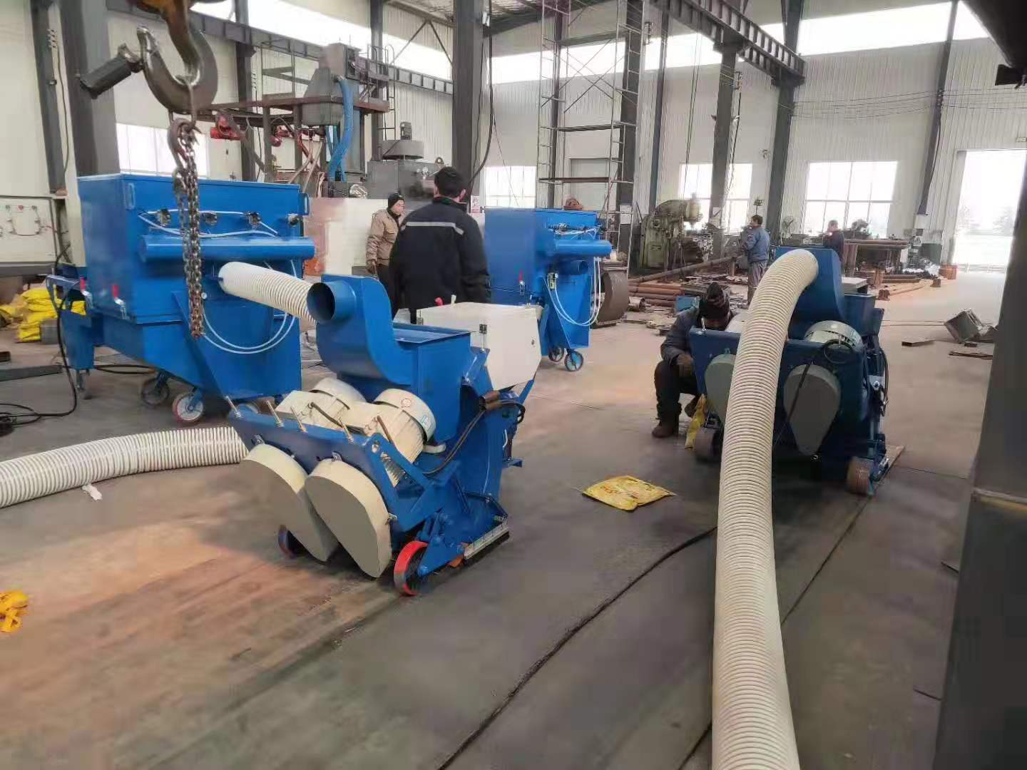 青海省吊鉤式拋丸除銹清理機_青海省吊鉤式拋丸機_青海省吊鉤式噴丸設備_青海省吊鉤式噴砂機哪家強？